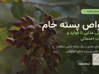 خواص پسته خام